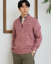 ハーフZIPニット