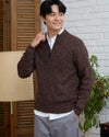 ハーフZIPニット