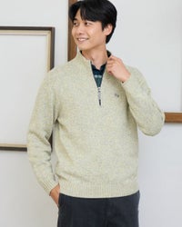 ハーフZIPニット