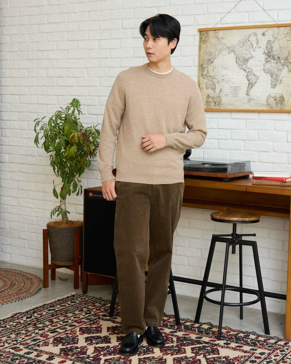 ☆ 彡レオナール☆彡極上カシミヤ！ウール！華やぎアンサンブル Jack Nicklausカシミヤクルーニット | ゴールデンベアストア