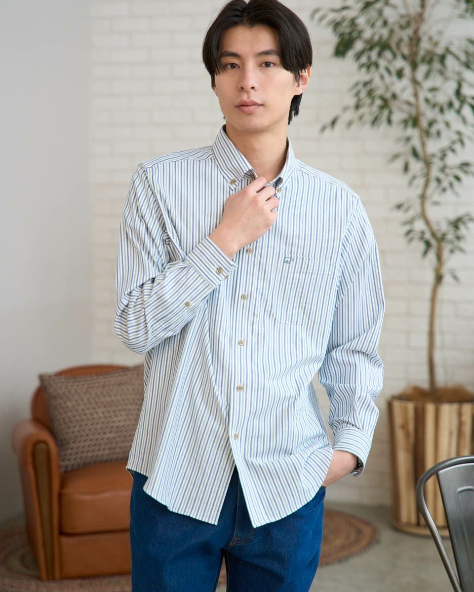 umbro 青と白ストライプ シャツゴールデンウィーク特別価格終了しました！ Golden Bearストライプシャツ | ゴールデンベアストア