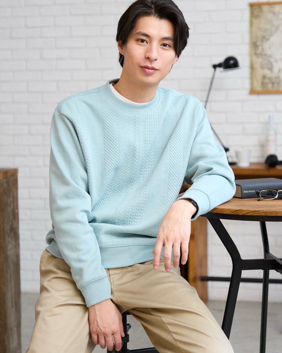 クルーネックスウェット