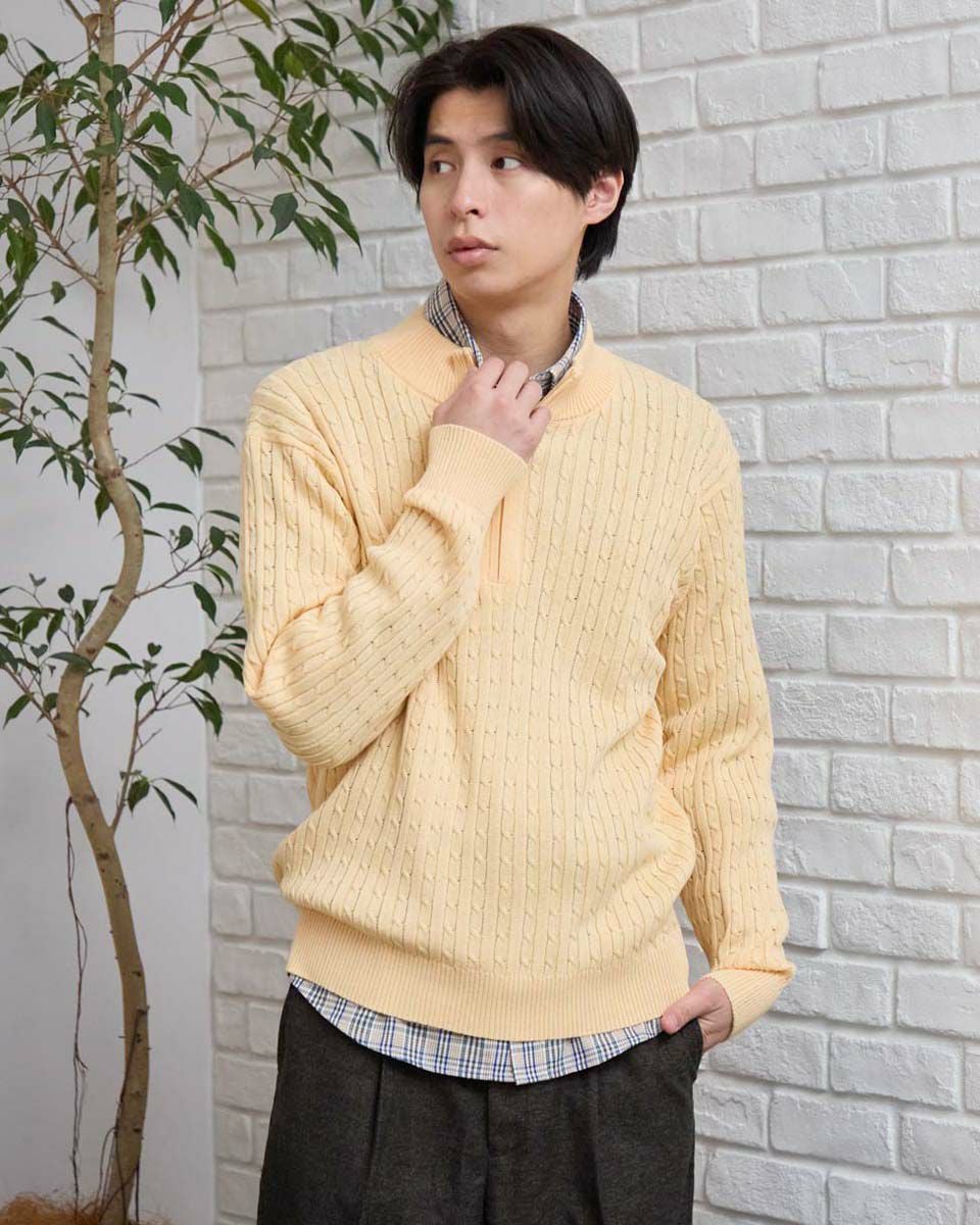 未使用 22AW GOLDEN  ゴールデングース ケーブル ニット セーター トップス オーバーサイズ 肉厚 ラベルG M アイボリー レディース 古着 中古 USED GOLDEN GOOSE（ゴールデングース） ニット セーター *GOLDEN GOOSE
