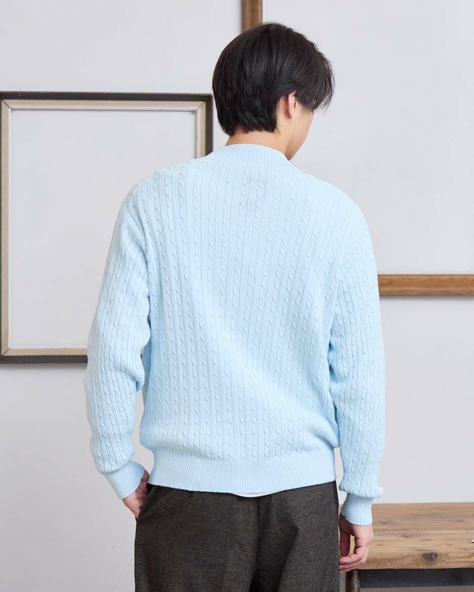 Golden BearハーフZIPケーブルニット | ゴールデンベアストア