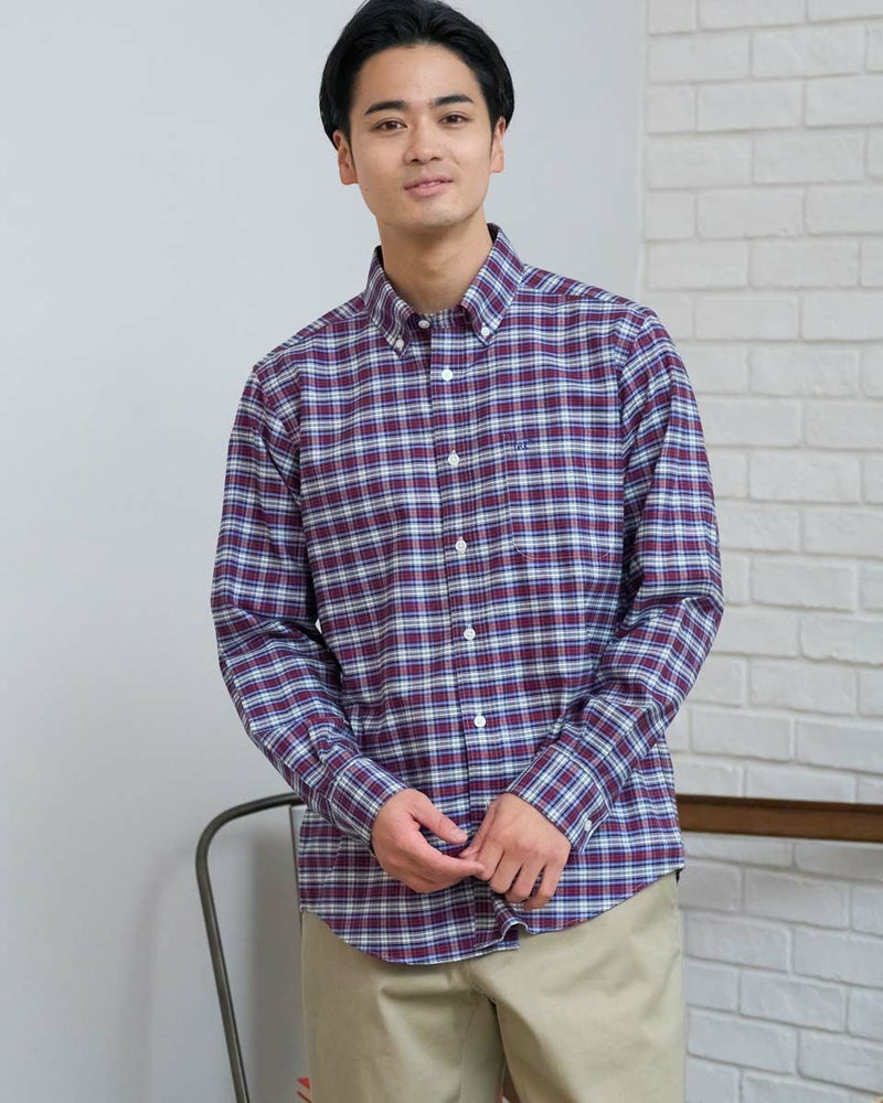 タータンチェックシャツ