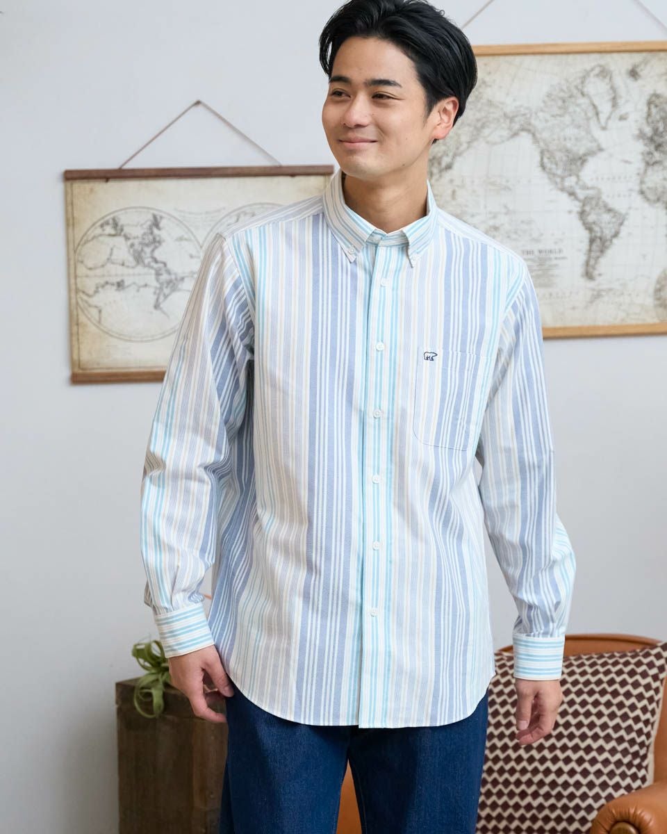 マルチストライプシャツ