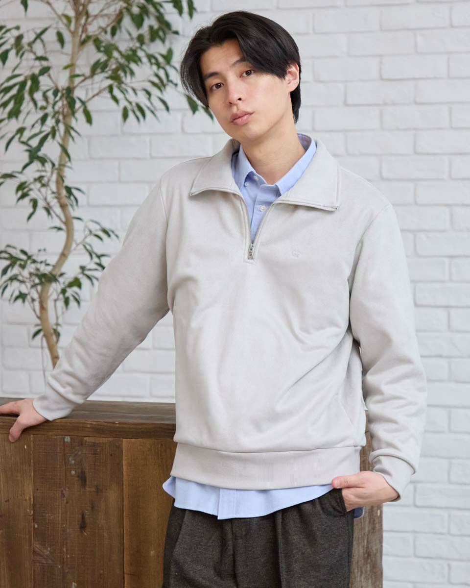 ハーフＺＩＰスウェット