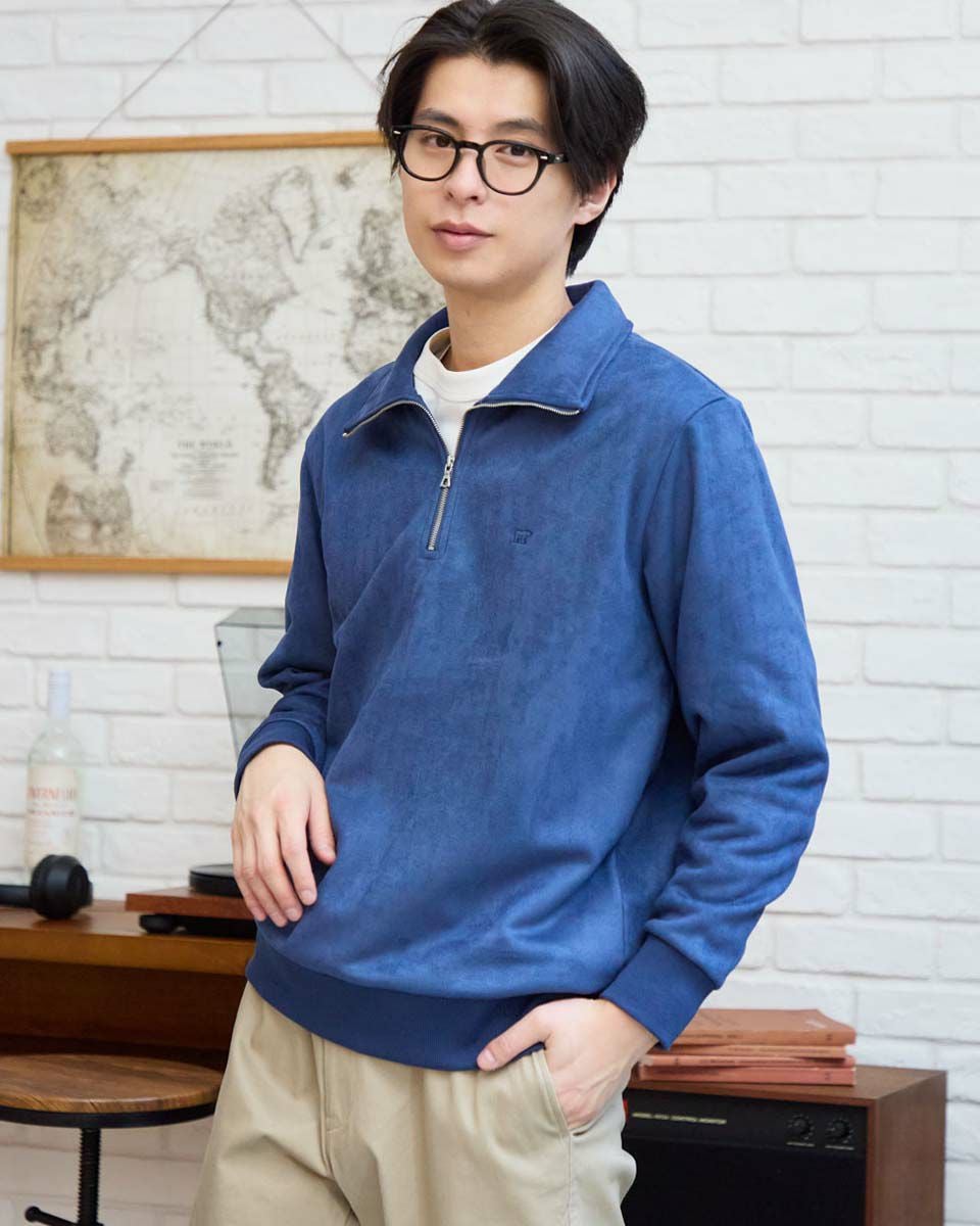 ハーフＺＩＰスウェット