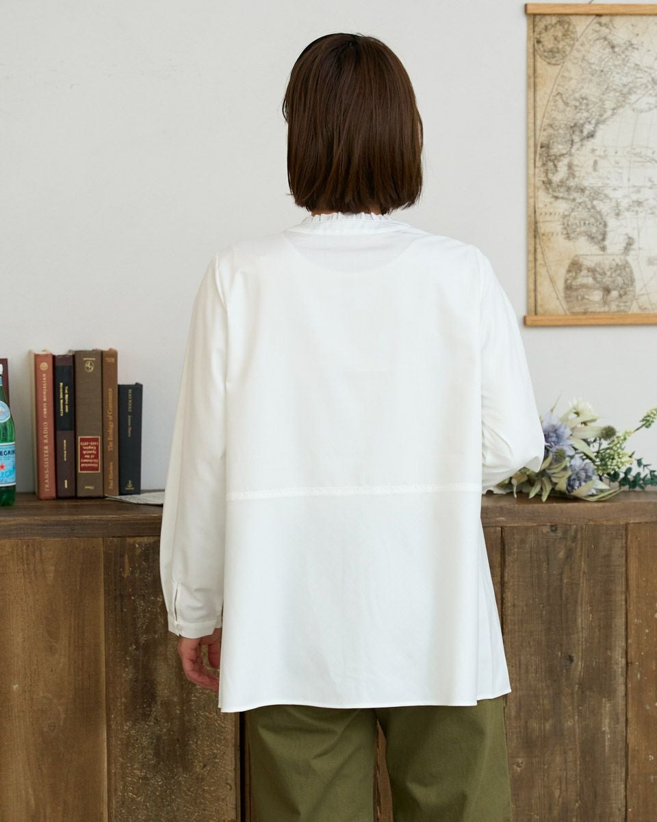 3/4限定価格　eldo ビッグカラーブラウスwhite eldo]タイニーカラーブラウス | KOBUNSHA SELECT SHOP | [eldo