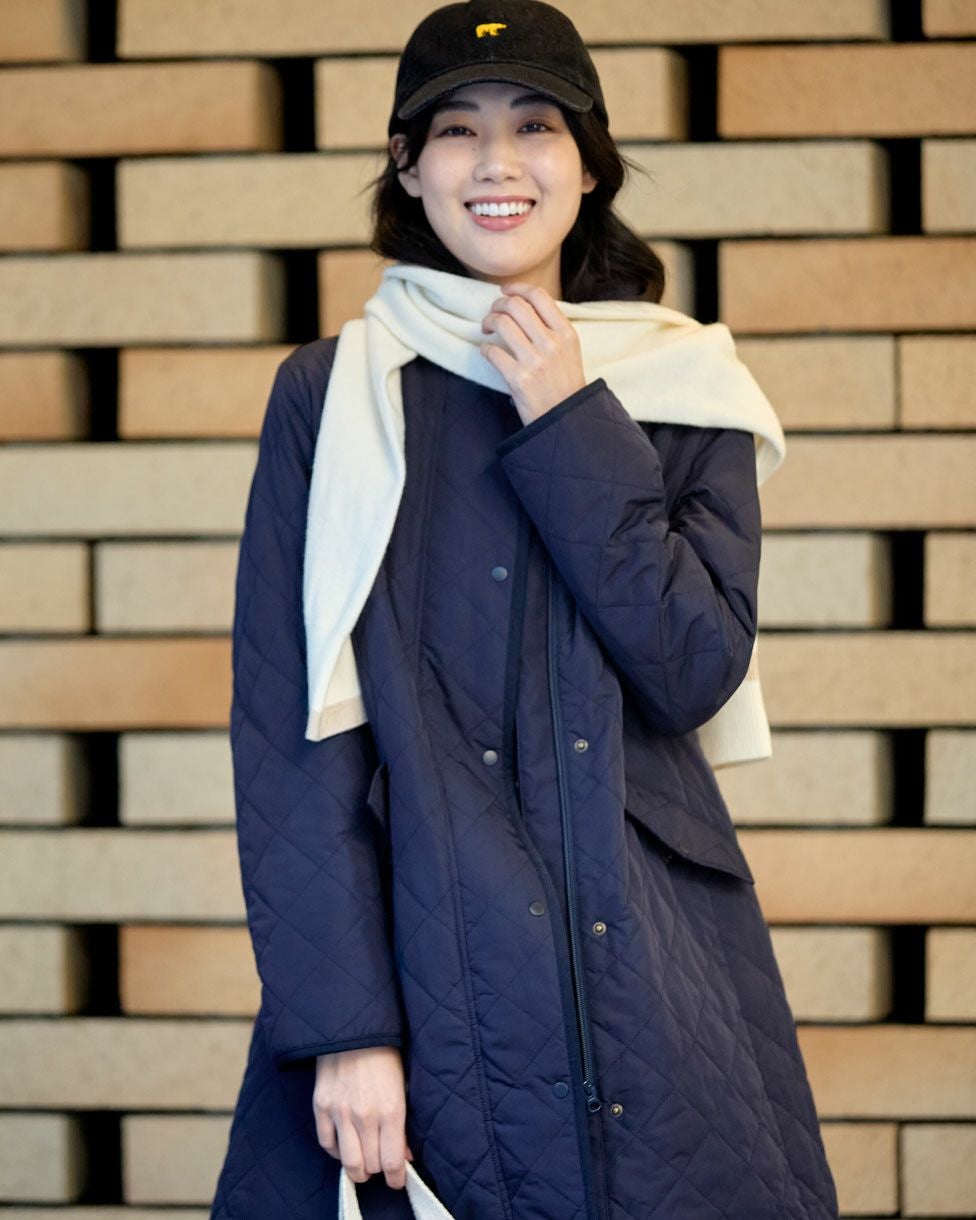 QUEEN SIZEキルトロングコート | ゴールデンベアストア