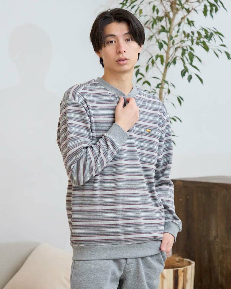 シャギーヘンリーネックパジャマ