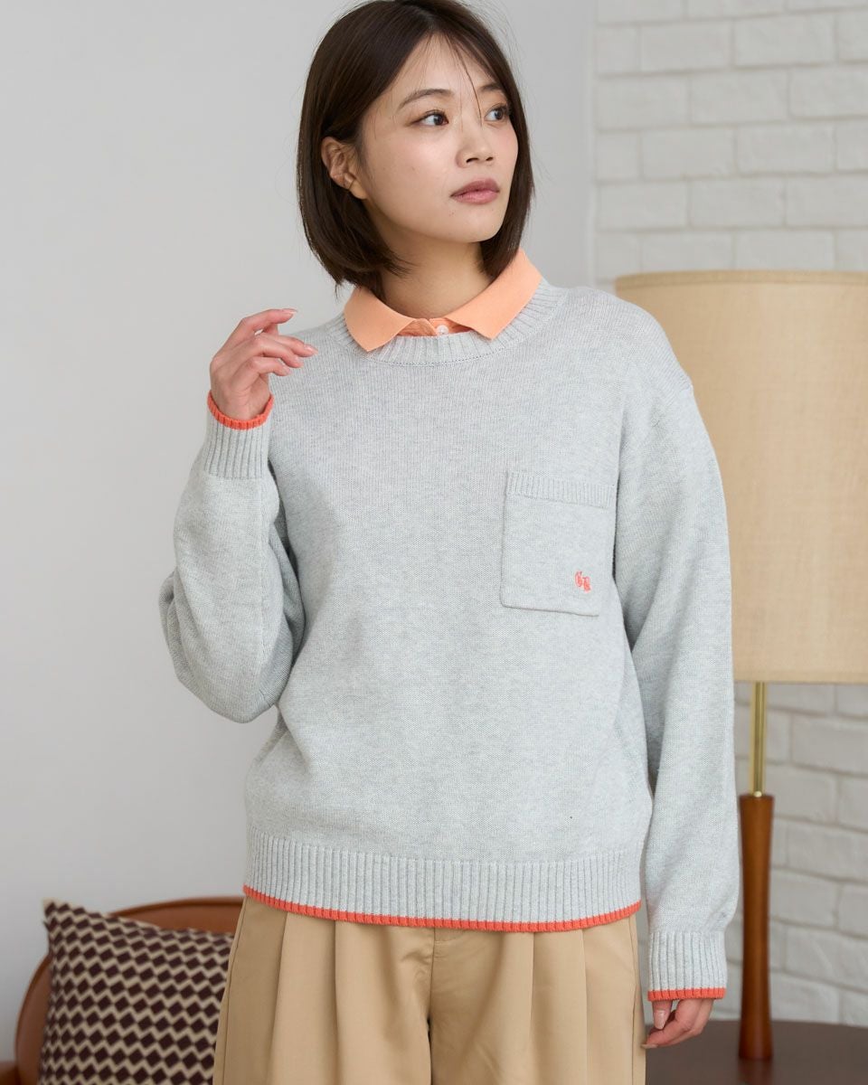 CPG GOLF 羊刺繍セーター 定価59400円 サイズ：1 CPG GOLF シーピージーゴルフ 1308-24229 ニット セーター