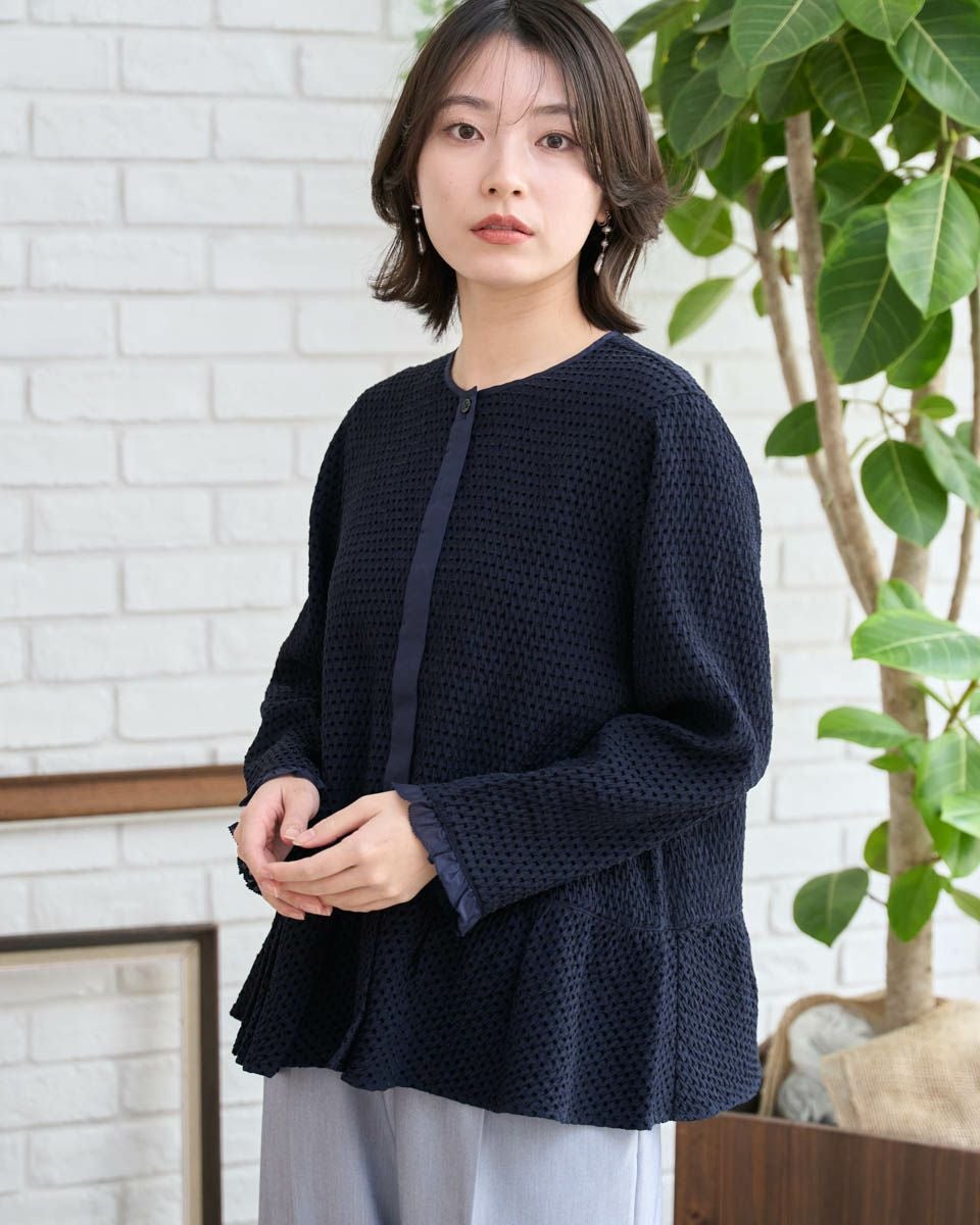 OHGA ワッフルブラウス White Labelラッフルブラウス | ゴールデンベアストア
