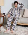 チェック柄ツイルテーラーパジャマ