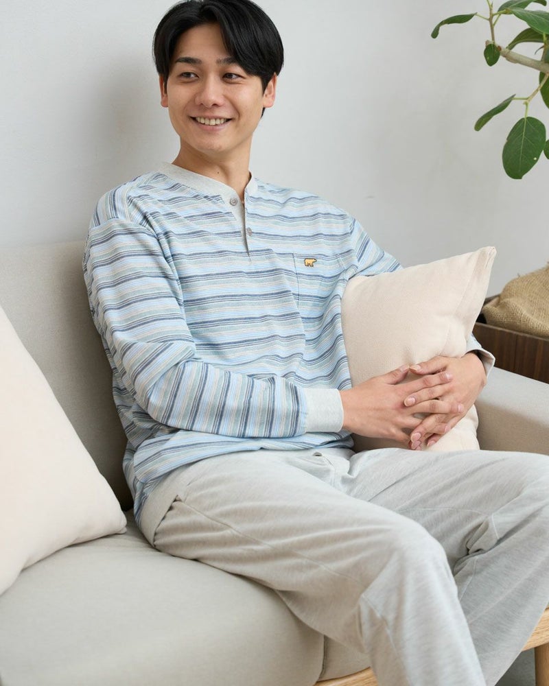 カノコジャカードボーダーパジャマ