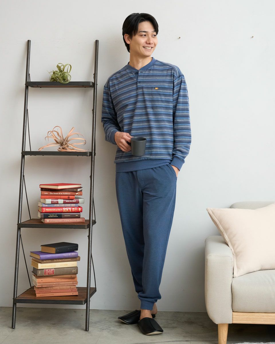 カノコジャカードボーダーパジャマ