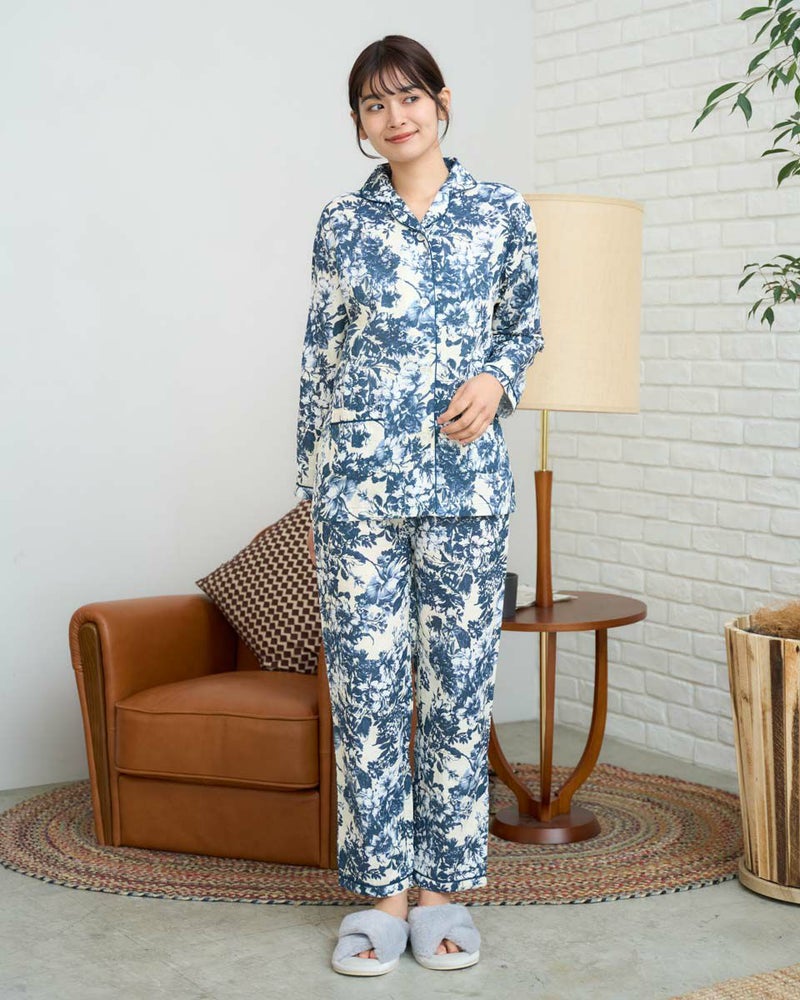 二重ガーゼプリントパジャマ