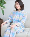 サッカー格子柄パジャマ