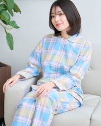 サッカー格子柄パジャマ