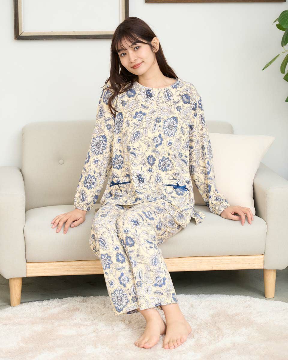 花柄チュニックパジャマ