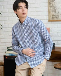 ギンガムチェックシャツ