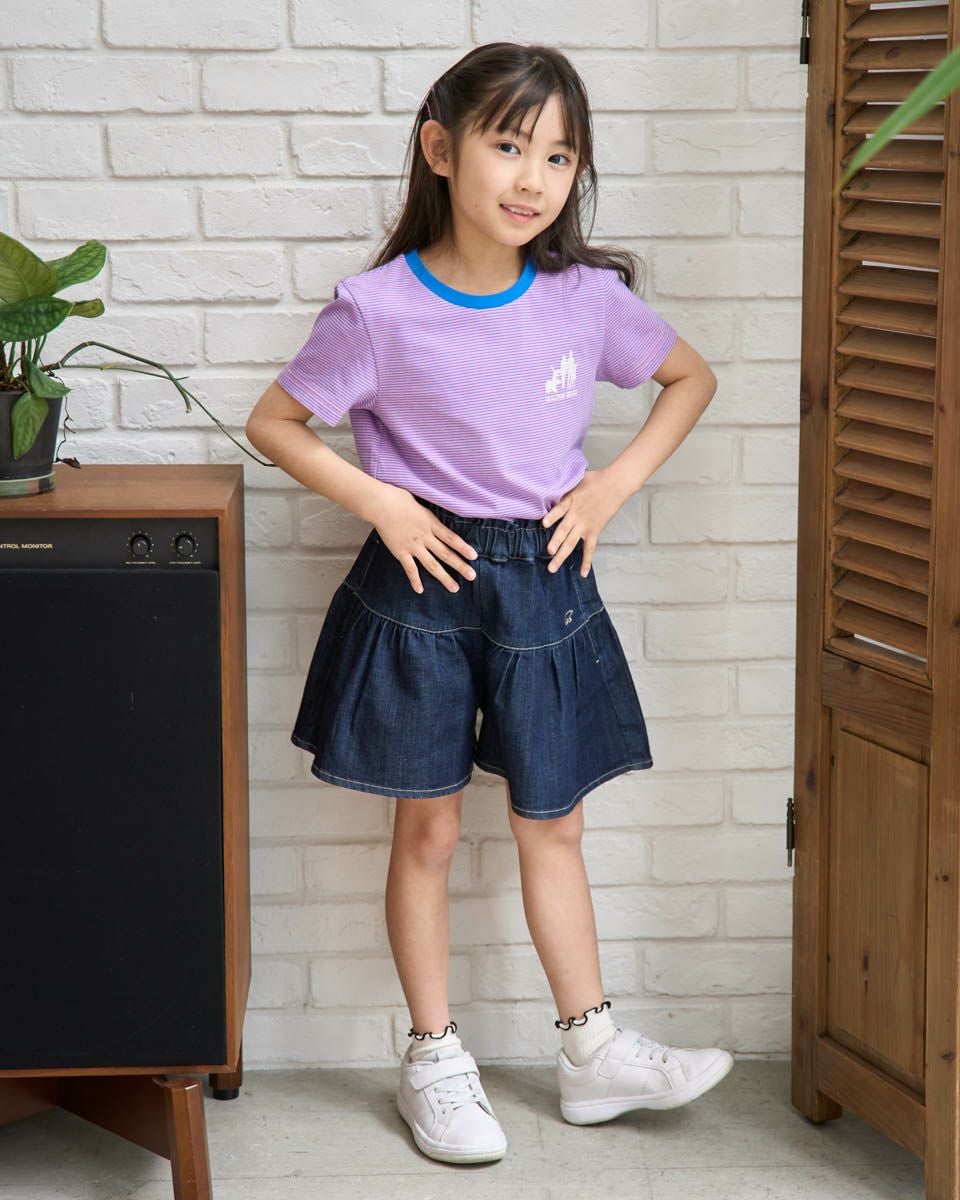 y'sデニムカラー キュロット フェリシモ公式】おすすめのデニム キュロットパンツアイテム情報