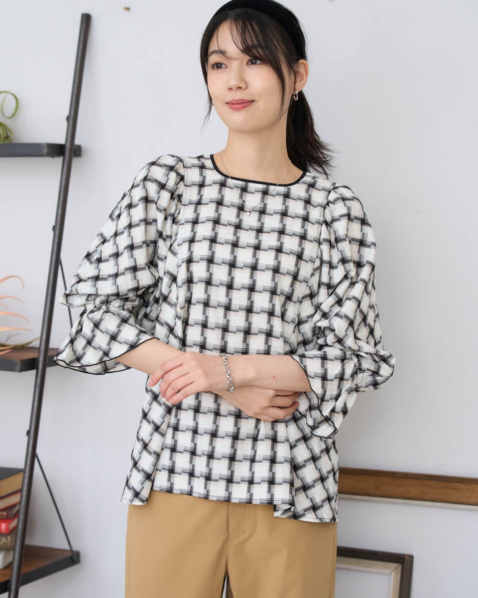 GoldenBear ゴールデンベア オンブレブラウス