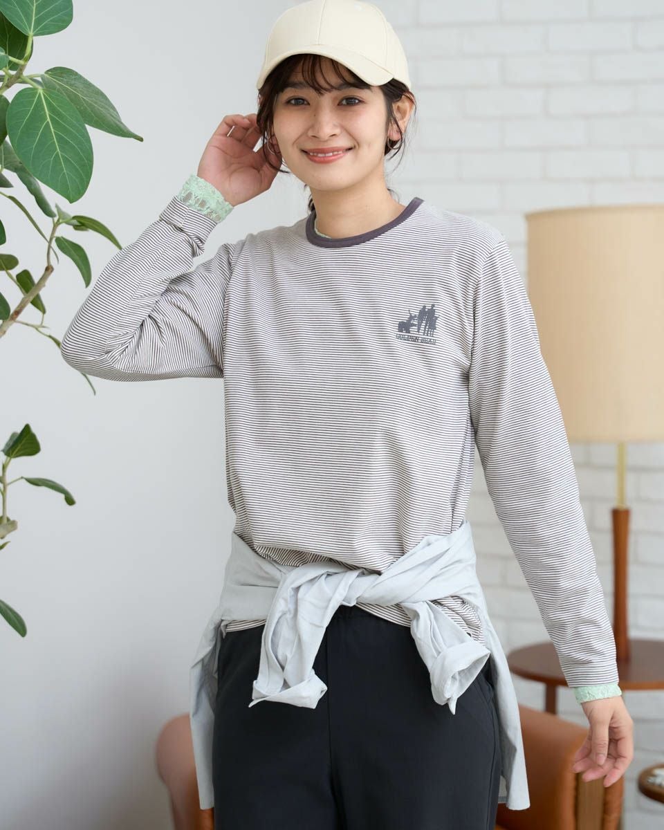 Golden Bearシルエットベア長袖Tシャツ | ゴールデンベアストア