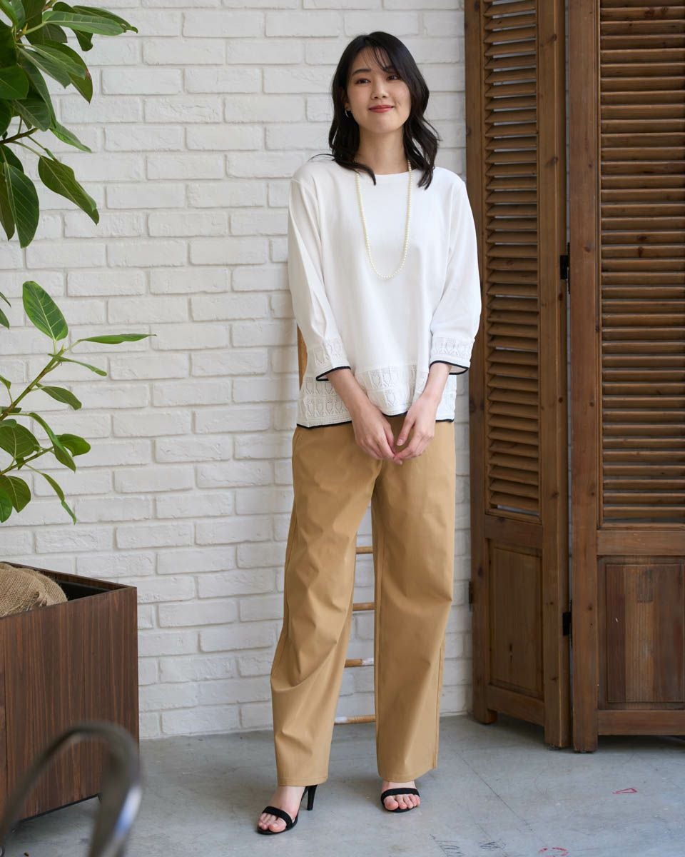 White Labelニットドッキングカットソー | ゴールデンベアストア
