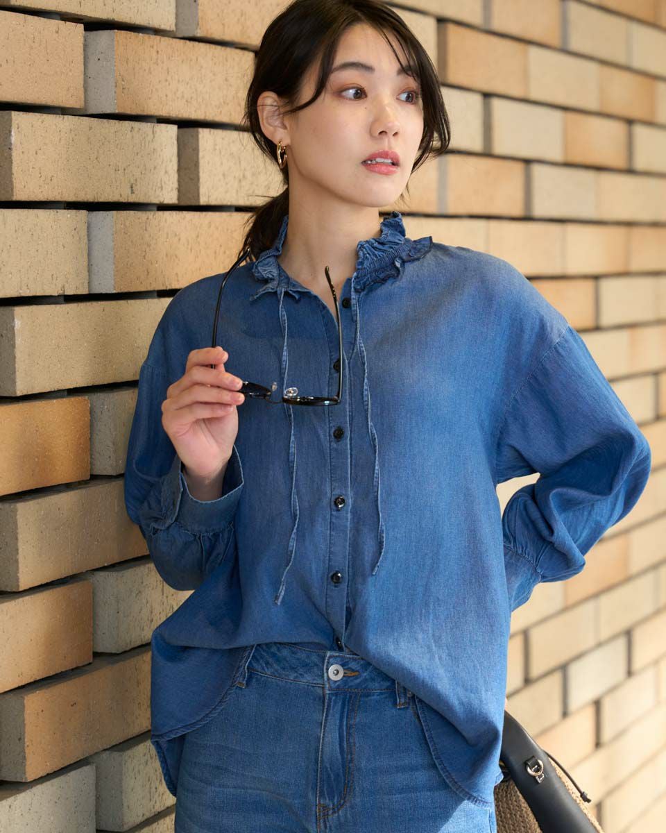 タイムセール！新品タグ付き！deres 5th Tシャツ　Pamela ネイビー ロゴプリントTシャツ【TICCA】|ネミカ | レリアン公式オンラインストア