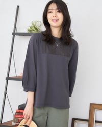 GoldenBear ゴールデンベア レース切替カットソー