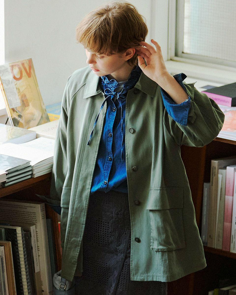 VIVAMUS ダークグリーン ショートジャケット Wilder Textured Weave Cropped Jacket - Green | Fashion Nova