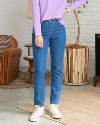 GoldenBear ゴールデンベア 接触冷感デニムテーパードパンツ