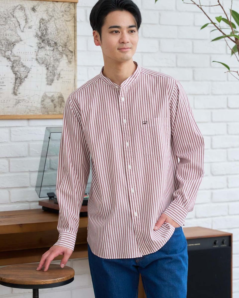 バンドカラーシャツ