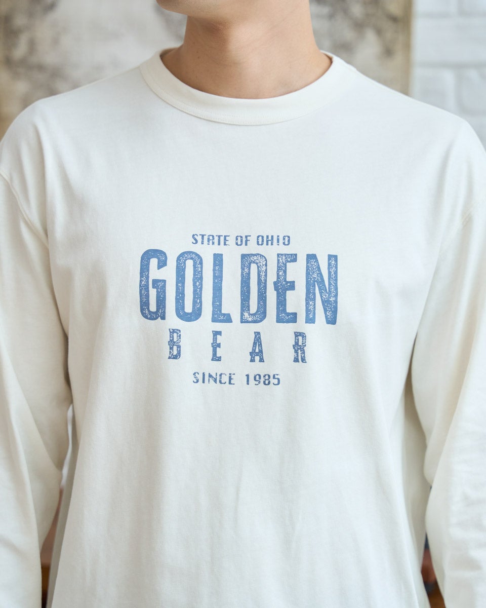 Golden Bearプリント長袖Tシャツ | ゴールデンベアストア