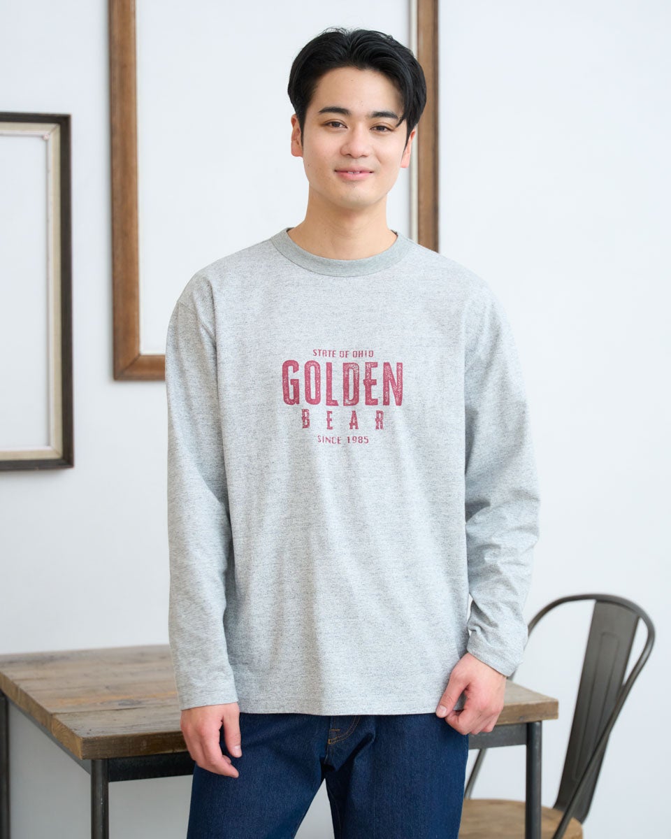 Golden Bearプリント長袖Tシャツ | ゴールデンベアストア