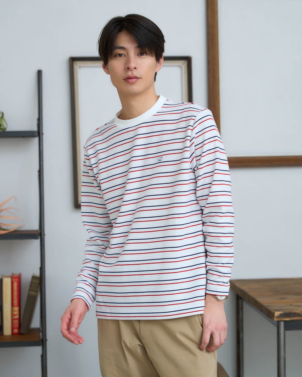 ボーダー長袖Tシャツ
