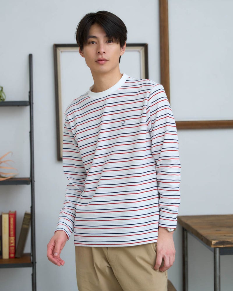ボーダー長袖Tシャツ