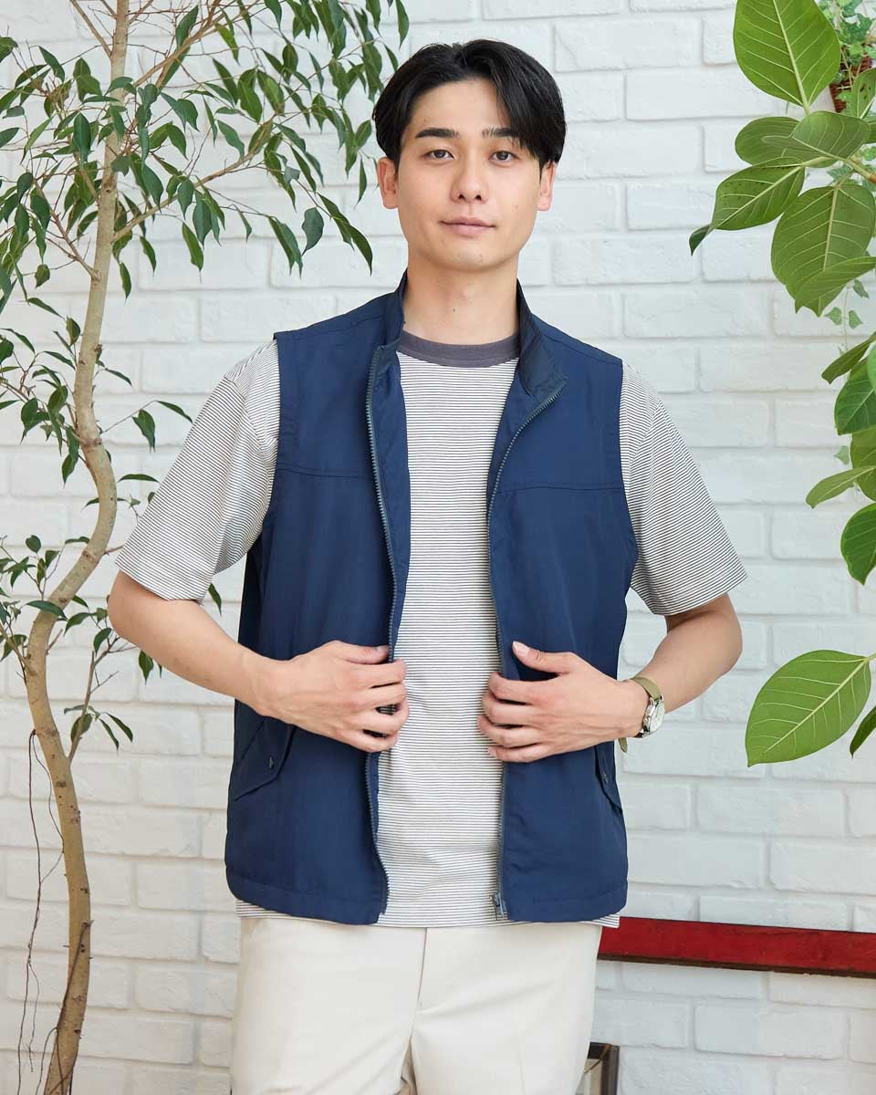 Golden BearスタンドZIPベスト | ゴールデンベアストア