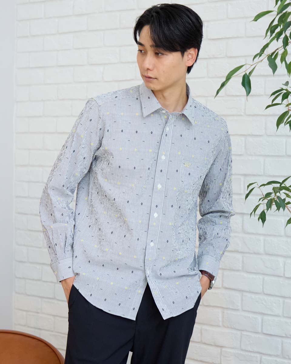 ゴールデングース　サザビーリーグ　ピンストライプ　カジュアルシャツ Golden Goose ピンストライプ シャツ | グリーン | FARFETCH JP