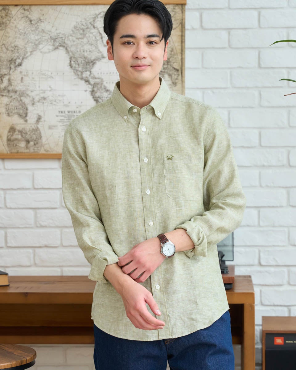 フレンチリネンシャツ