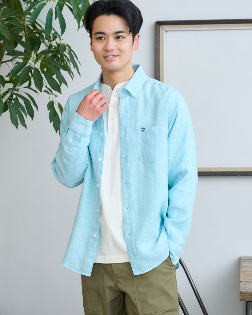 フレンチリネンシャツ