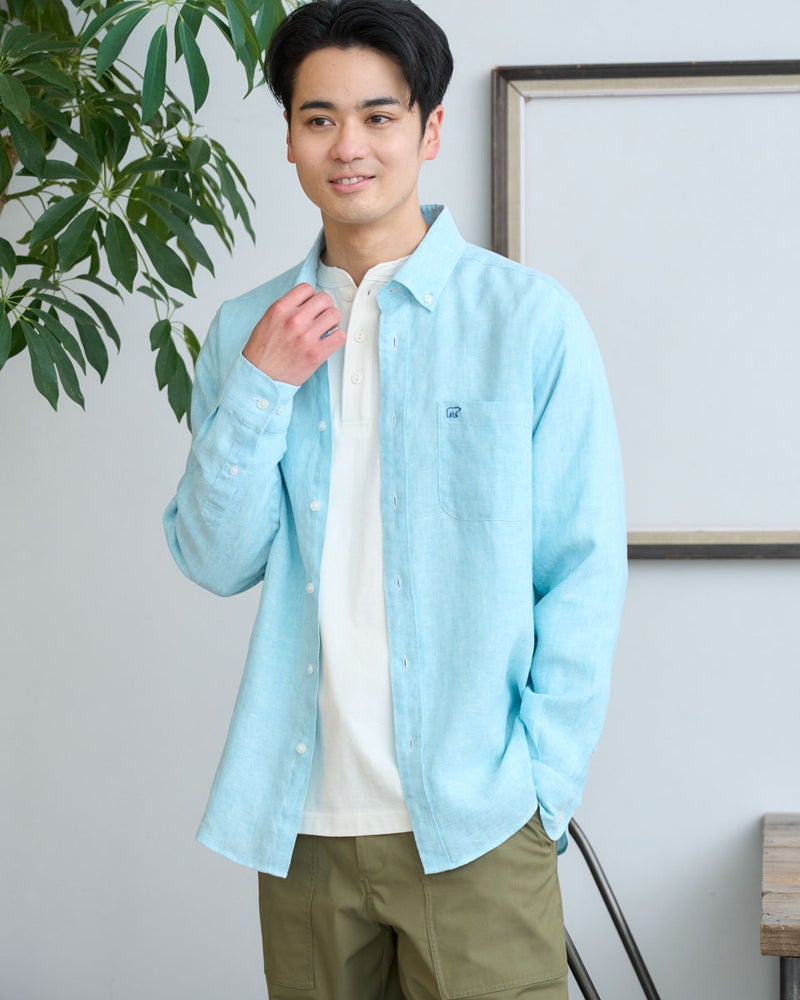 フレンチリネンシャツ