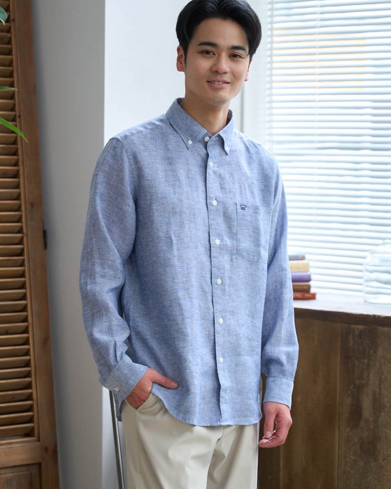 フレンチリネンシャツ