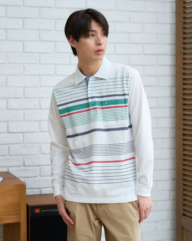 長袖ポロシャツ