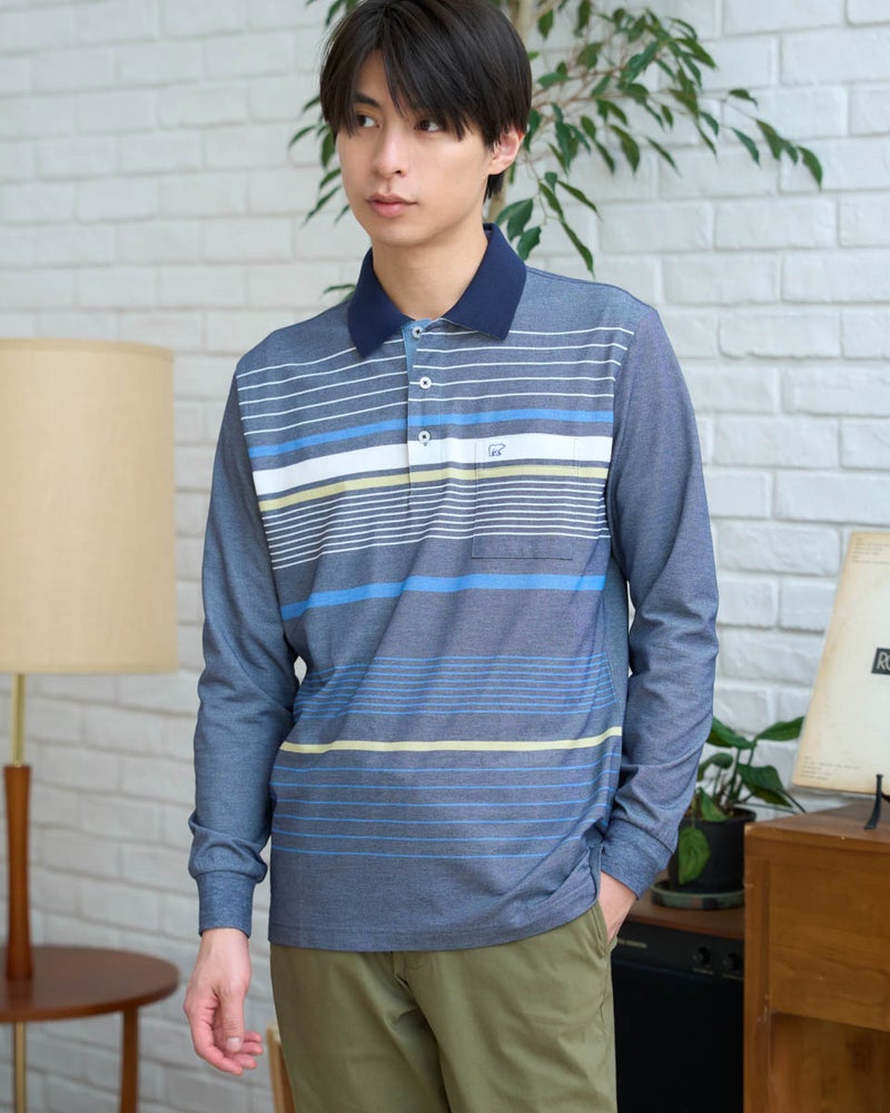 長袖ポロシャツ