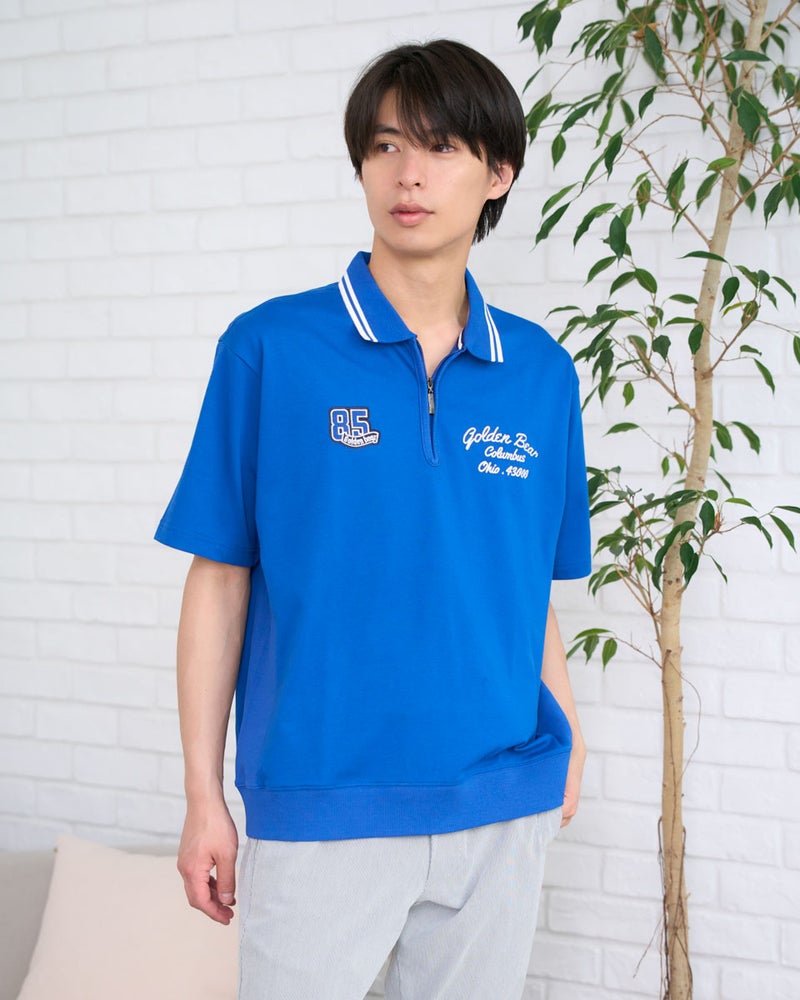 Golden Bear　ゴールデンベア　ZIPポロシャツ
