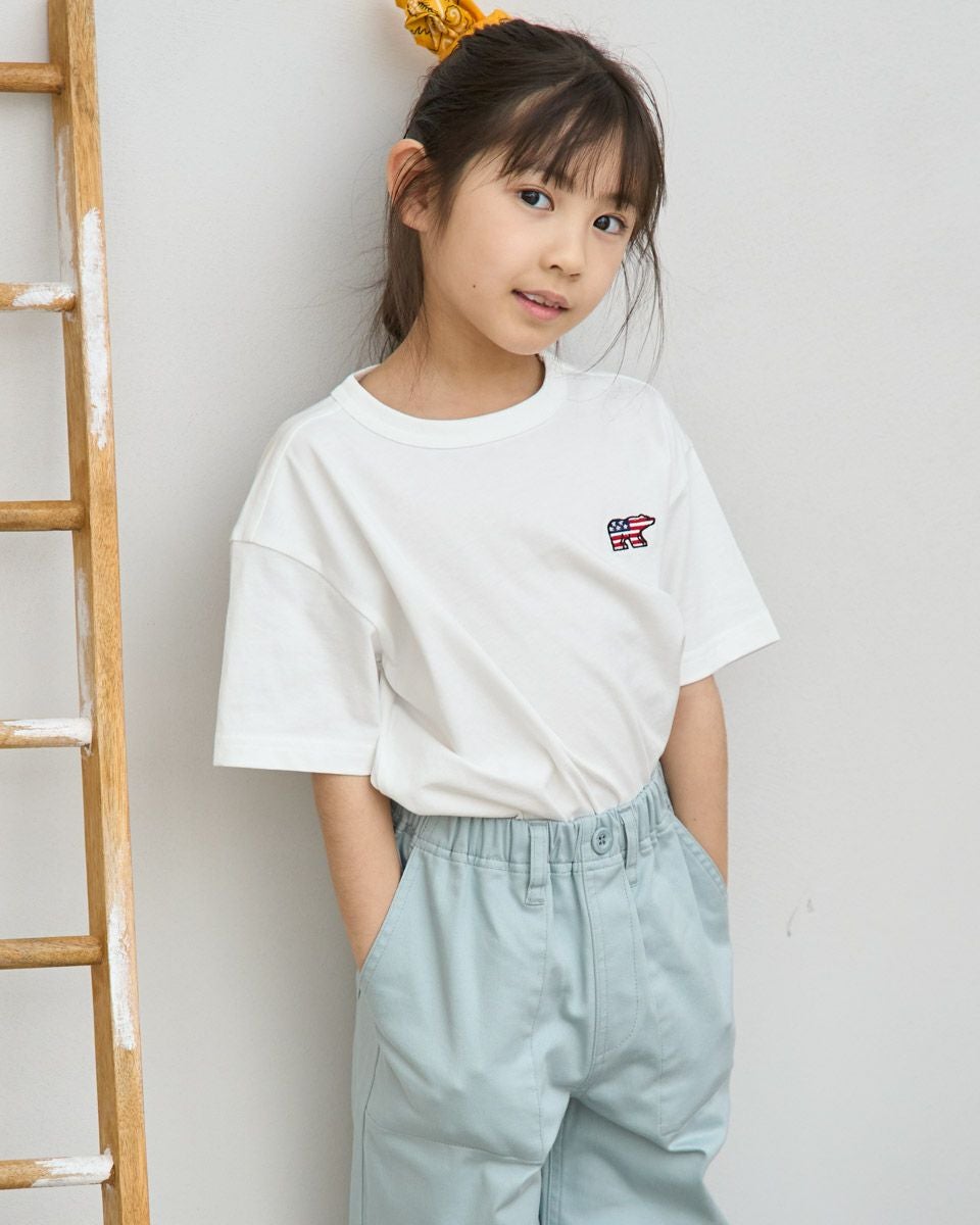 シルバーインゴット　星条旗 BOYS＆GIRLS星条旗ベアTシャツ | ゴールデンベアストア