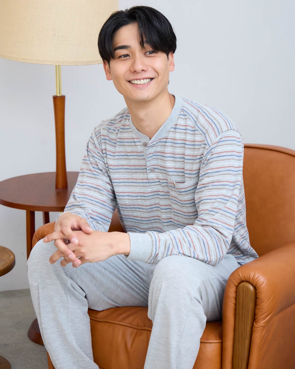 パジャマ19 Home Wearニットサッカーボーダー柄パジャマ | ゴールデンベアストア