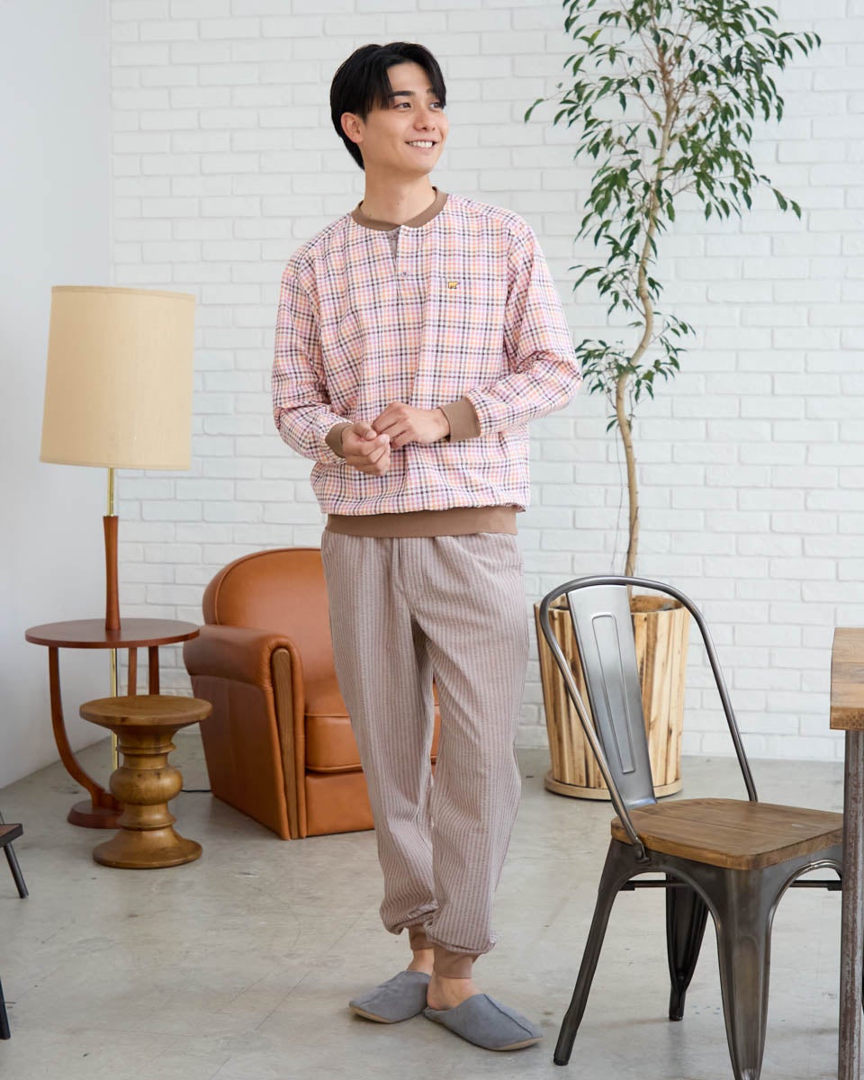 Golden Bear　ゴールデンベア　Home Wearサッカーチェック柄パジャマ